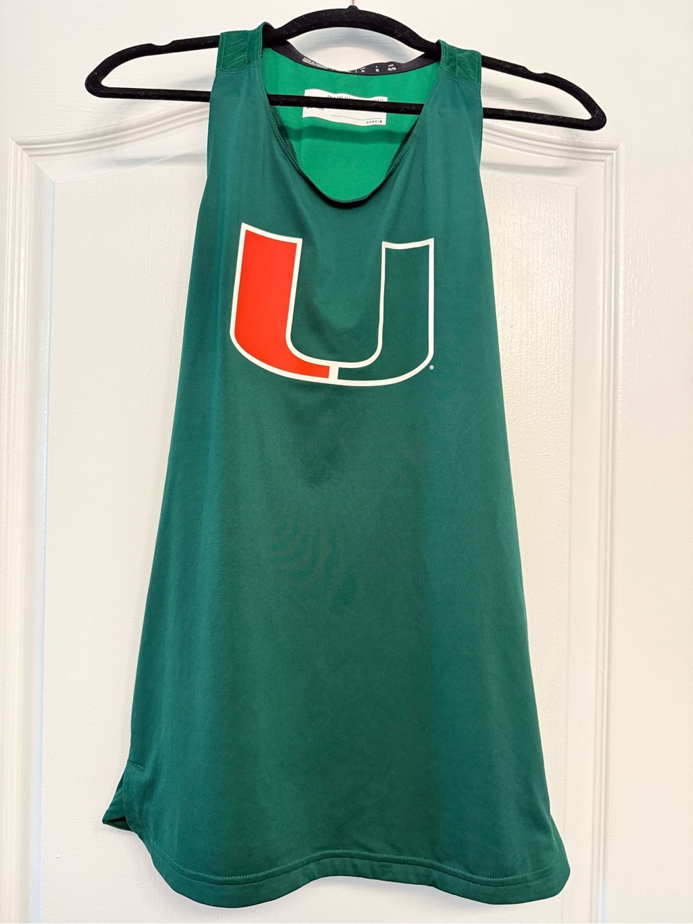 Adidas Miami Hurricanes Womens XL Racerback Tank Green NCAA + FREE Shorts